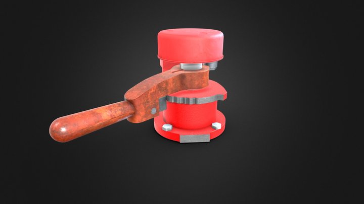 Кран машиниста №395 3D Model