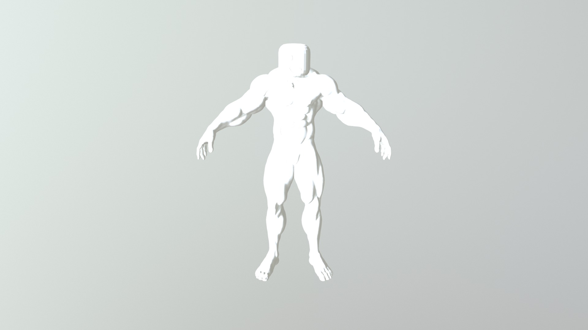 R6 Muscular Roblox Morph | 3D model