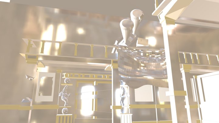Hazbin Hotel 3d Remaking Scene 3D Model