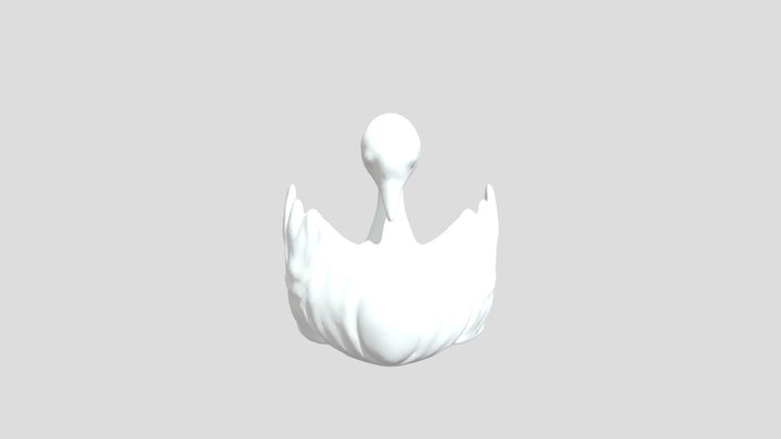 Elegant 3D Swan Model - Minimalistic  " 3D Model