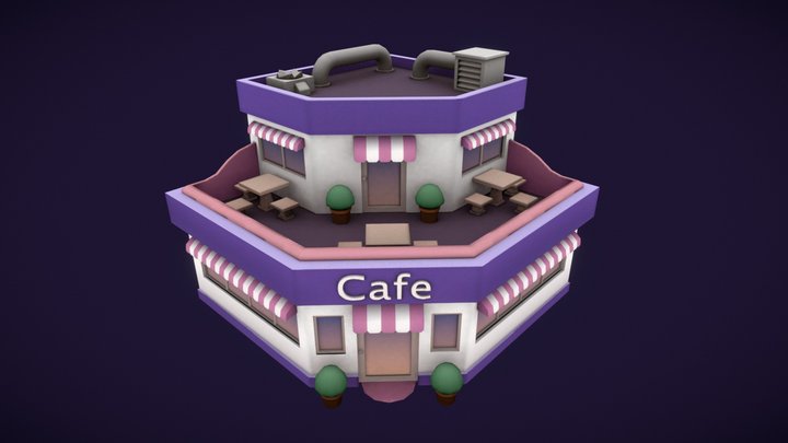 Cafe_01 3D Model