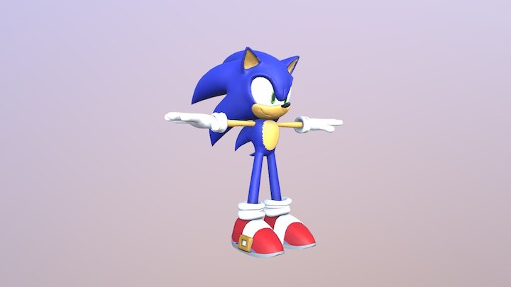 Modern Sonic 3D Model
