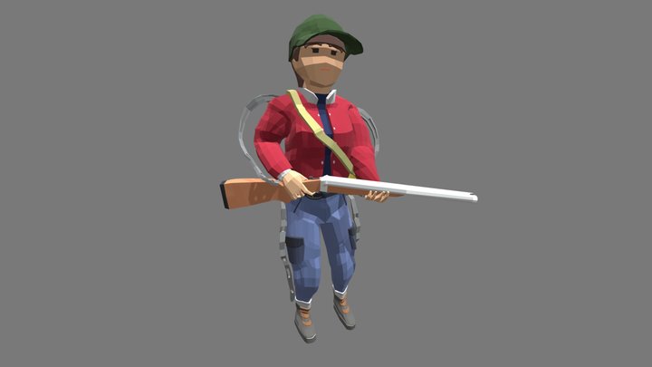 Low-poly Apocalypse Model 3D Model