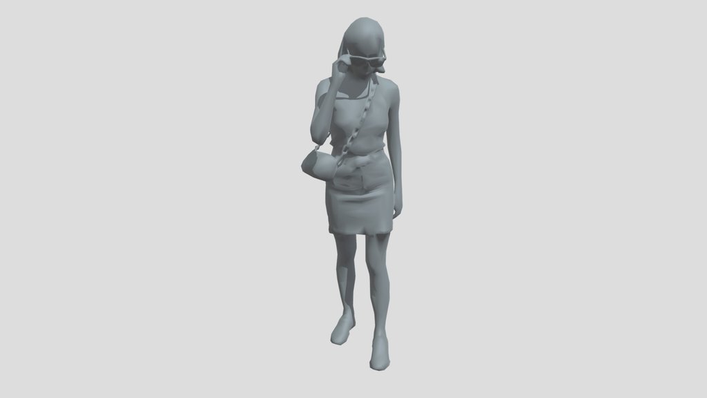 Lowpoly Female Standing
