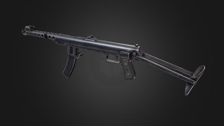 PPS 43 submachine gun 3D Model