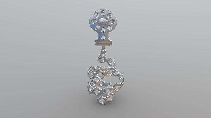 JVJEWEL-Muelle Spring Earring 3D Model
