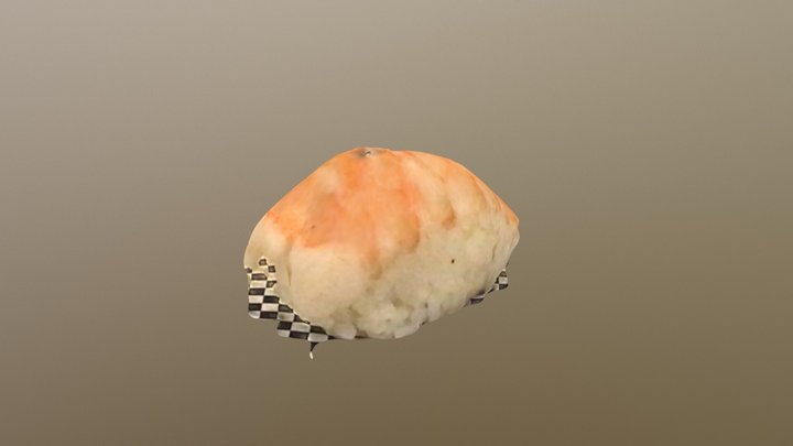 Shrimp Nigiri 3D Model