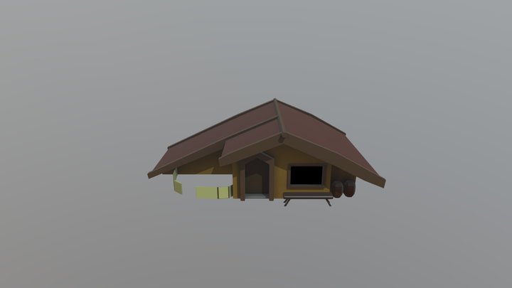 Viking Style House 3D Model