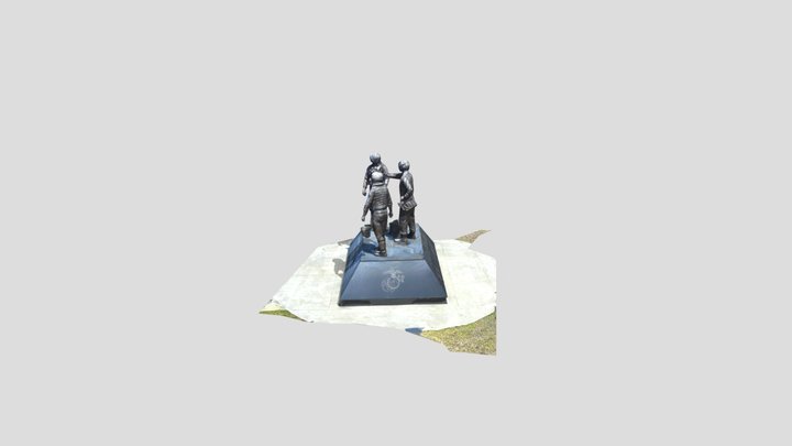 Pensacola Airborne Electronic Warfare Statue 3D Model
