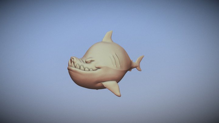 Stylized Shark 3D Model