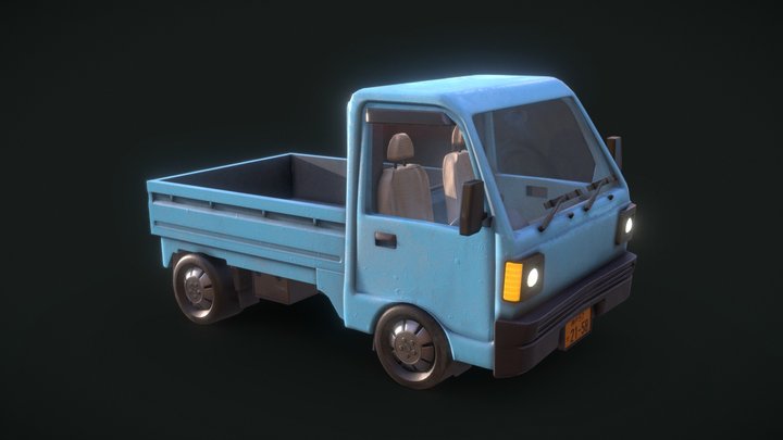 Kei Truck Realistic 3D Model