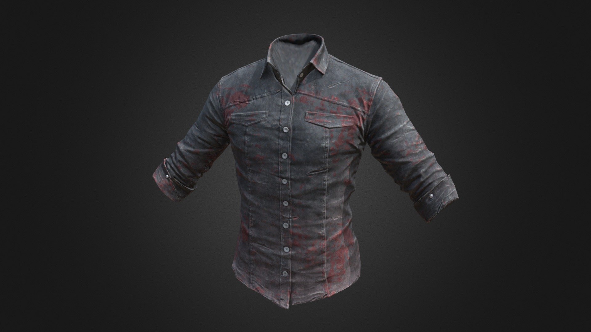 Shirt (Gray) PUBG 3D model by pubgitems.info (pubgitems.pro