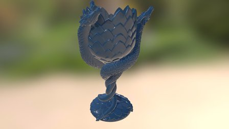 Dragon Cup - Targaryen Wine Glass 3D Model