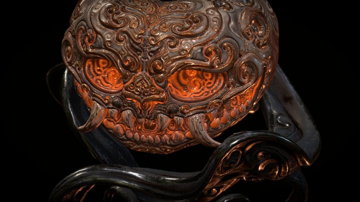 Cheshire Pumpkin 3D Model
