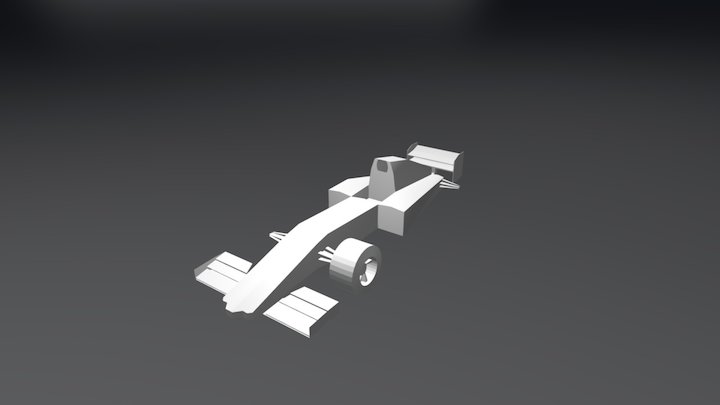 Formula 1 model 4 games low poly 3D Model