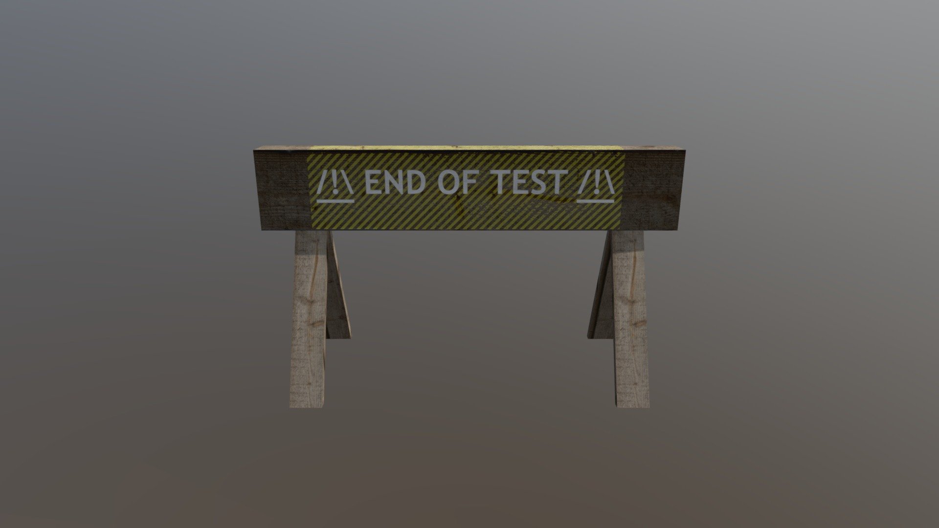 End Of Track Sign - 3D model by julien.plasteig [d0dbc7d] - Sketchfab