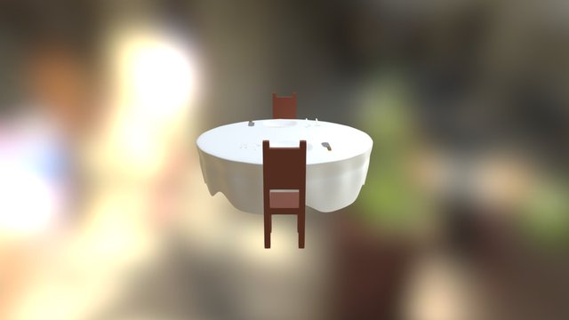 13 - Plato, Cuchara, Tenedor 3D Model