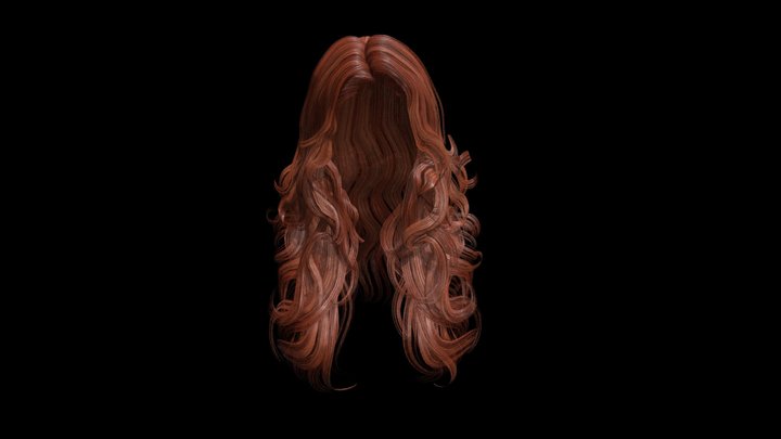 Set of Hair 3d model. Free download.