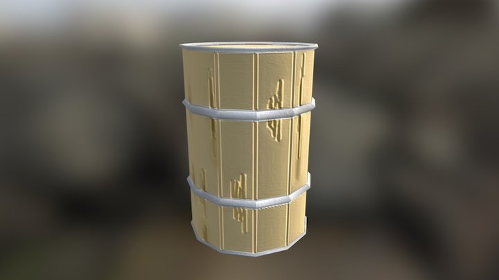 Closed Barrel 3D Model