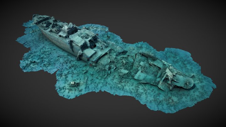 Wreck of the SS Thistlegorm 3D Model