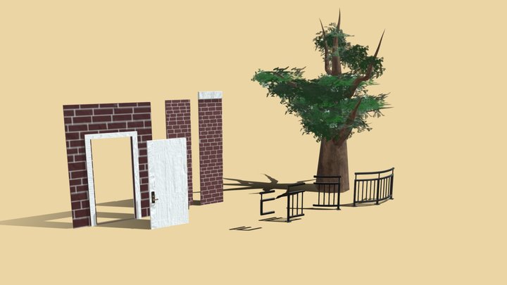 Modular Props 3D Model