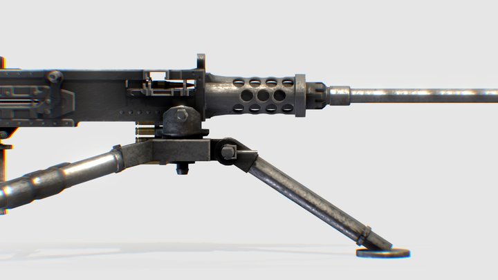 MG_ Browning M2 3D Model