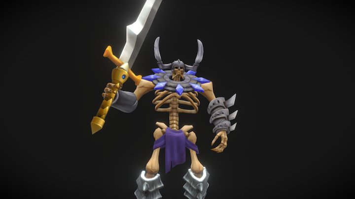 Skeleton Warrior 3D Model