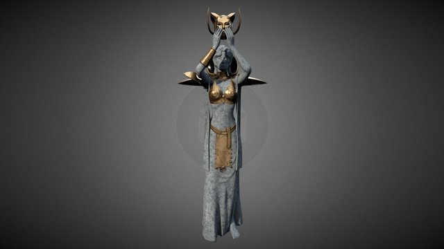 Almalexia Statue [PBR Test Version 2] 3D Model