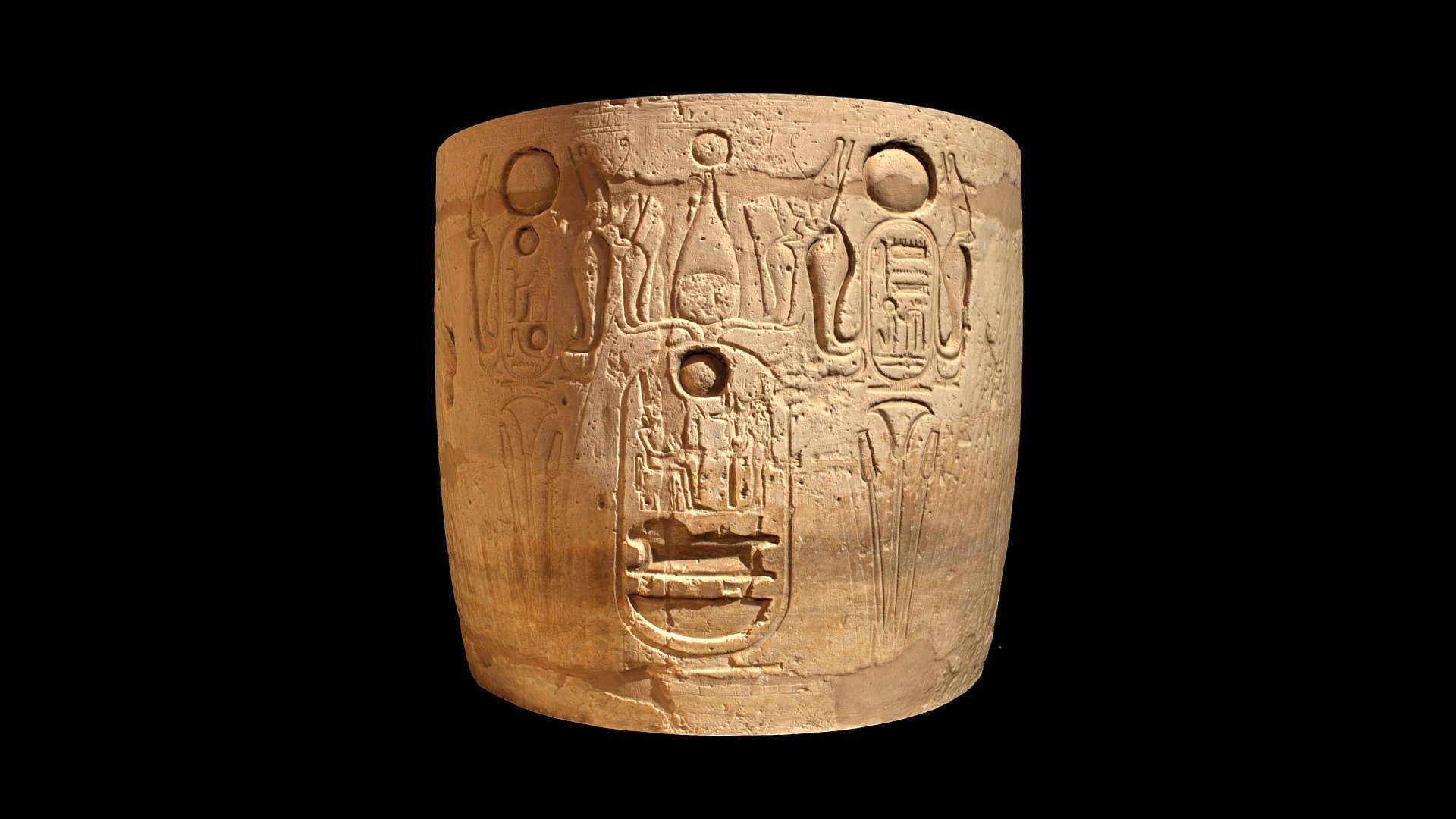 Column with Names of Ramses II