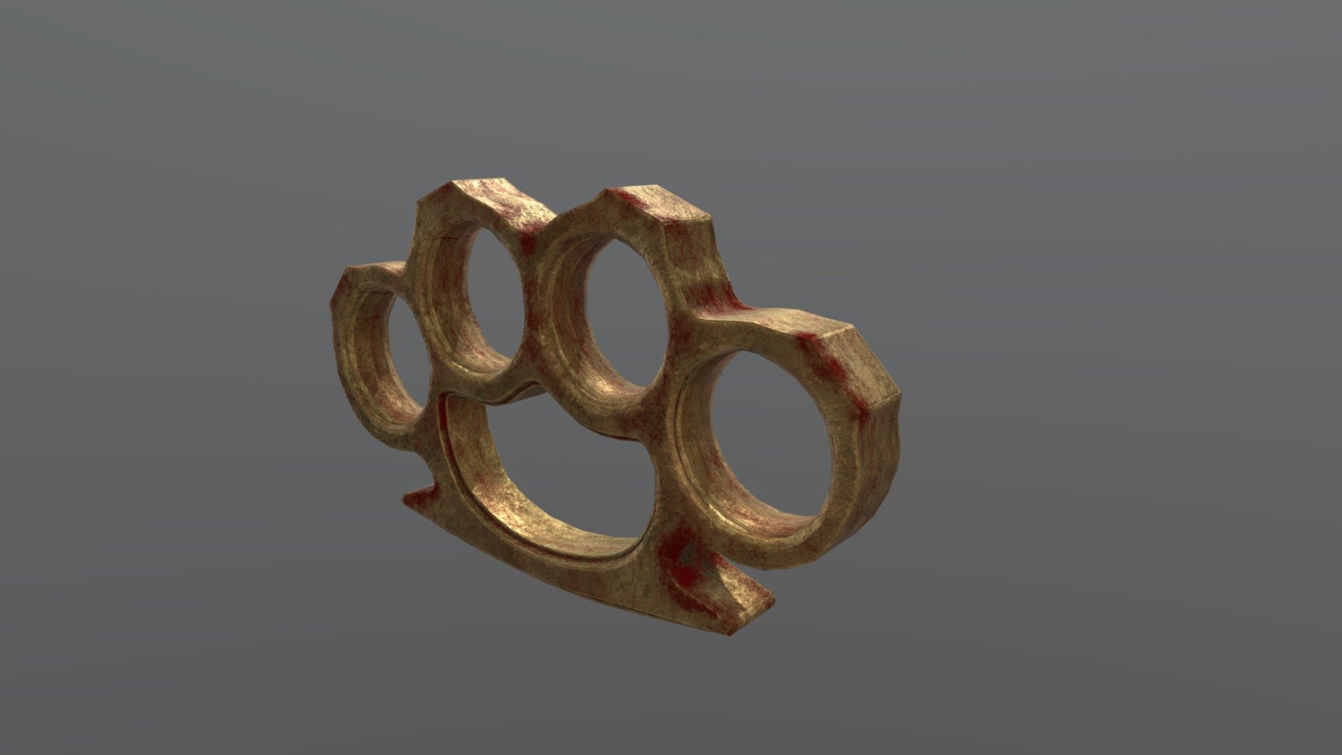 Brass Knuckles — Sketchfab embed 3D viewer