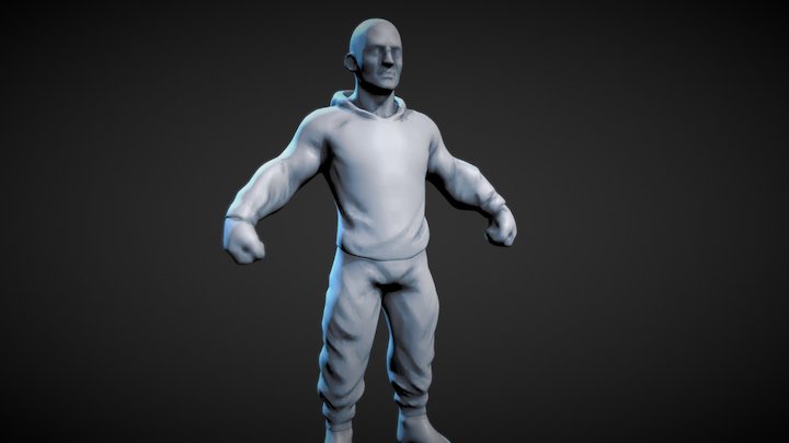 Cloth and anatomy study – Modello 3D gratuito STL