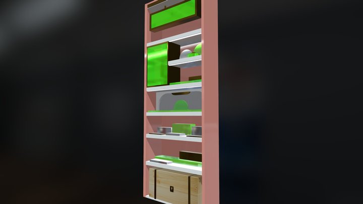 Retail cosmetic beauty furniture display shop – Gratis 3D-model STL