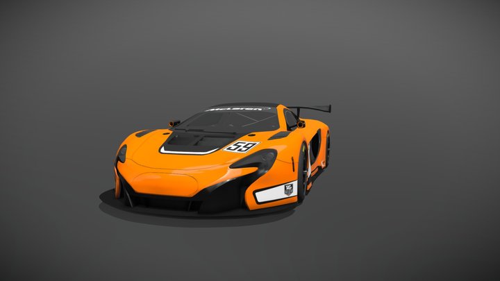 Mclaren 650s GT3 3D Model