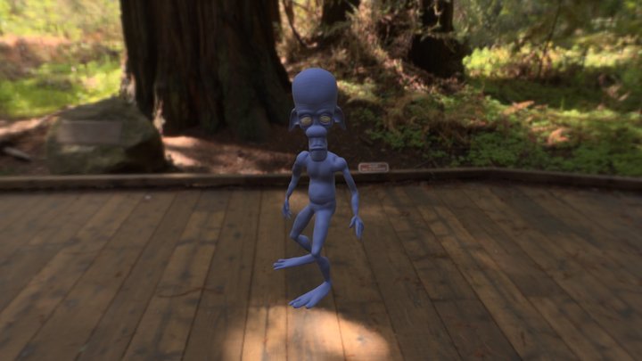 Walk Backwards 3D Model