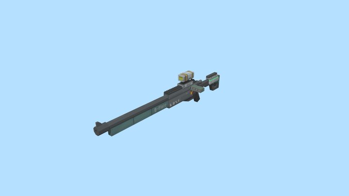 Plasma rifle 3D Model