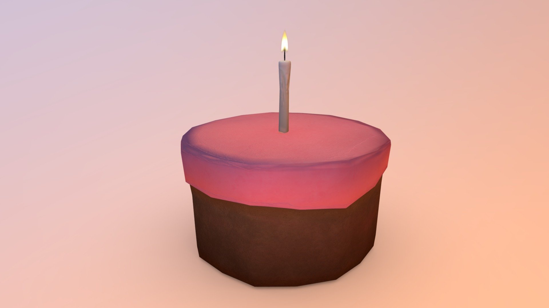 Premium PSD | Cute cake 3d model for the third birthday on a transparent  background