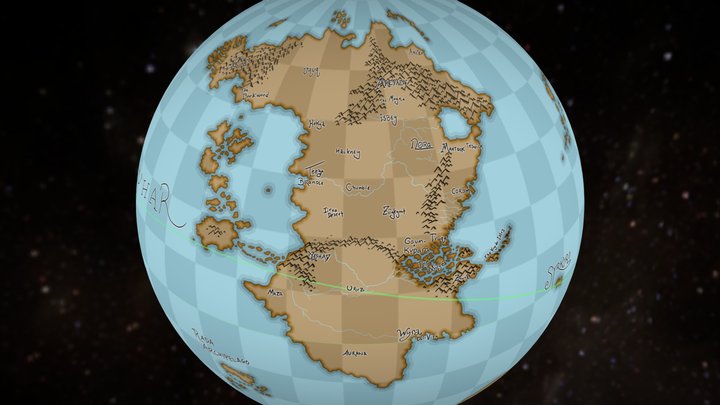Tura Globe 3D Model