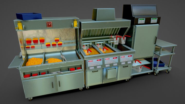 Deep fryer 3D Model