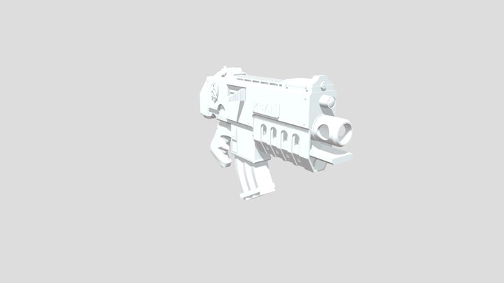 Болтер Warhammer 3D Model