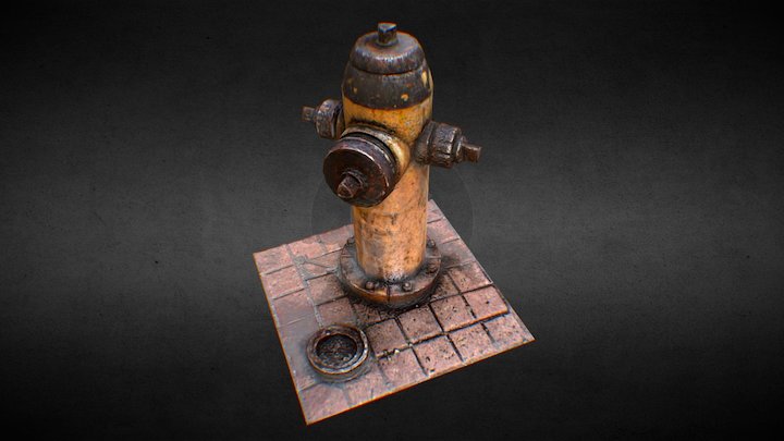 FirehydrantWithDirt 3D Model