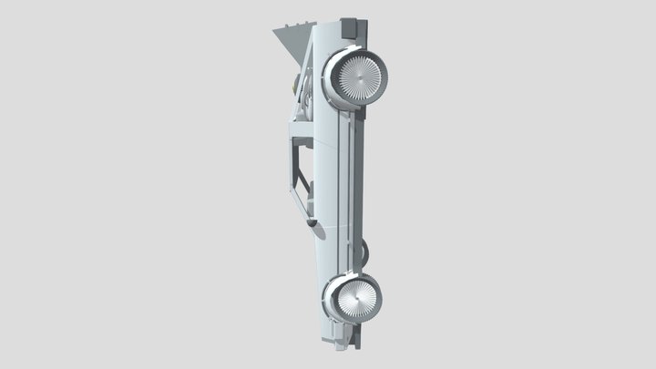 Delorean DMC Time Machine 3D Model
