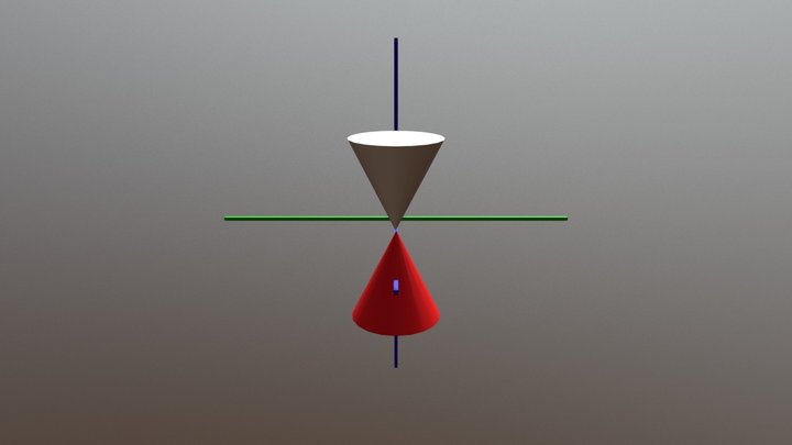 Cone Rotation Moved 3D Model