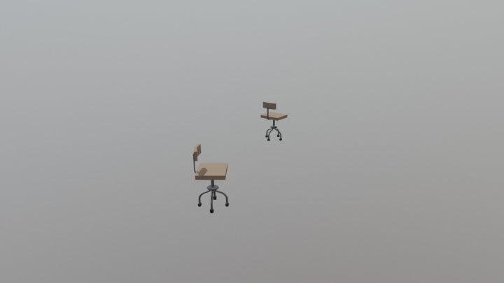 Textured Chairs for Bunker 3D Model