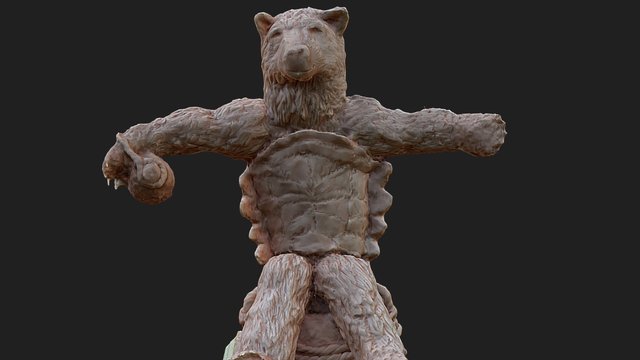 Bear Statue 3D Model