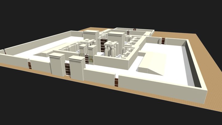 Sanctuary at Amarna 3D Model