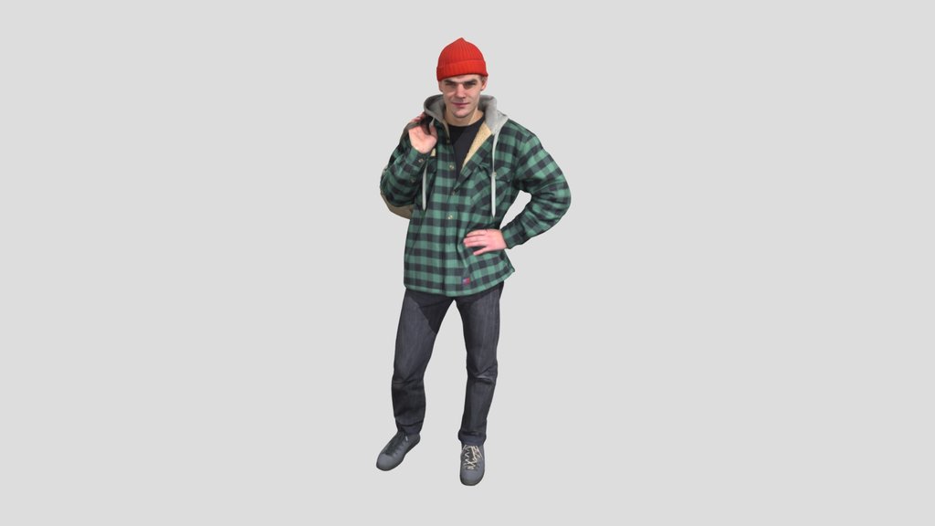 Smirk Guy In An Orange Hat