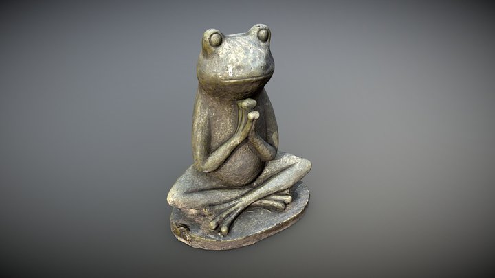 Small Frog Statuette 3D Model