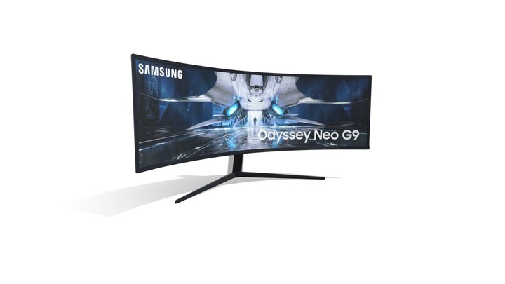 Curved Monitor 3D Model