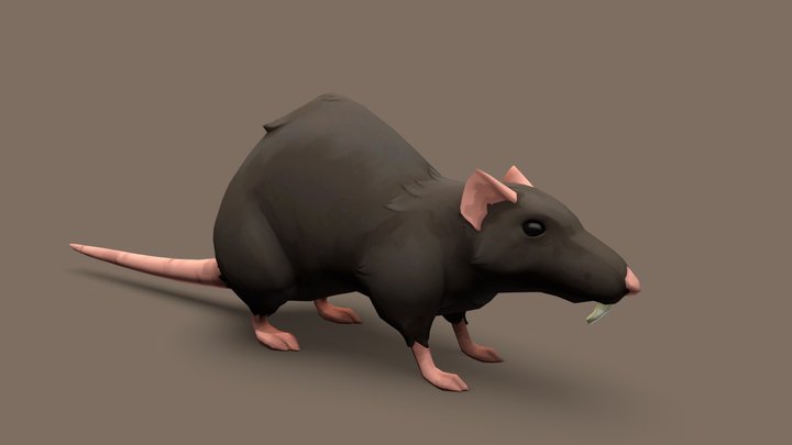 Stylized Rat 3D Model (Free Download) – Modello 3D gratuito STL