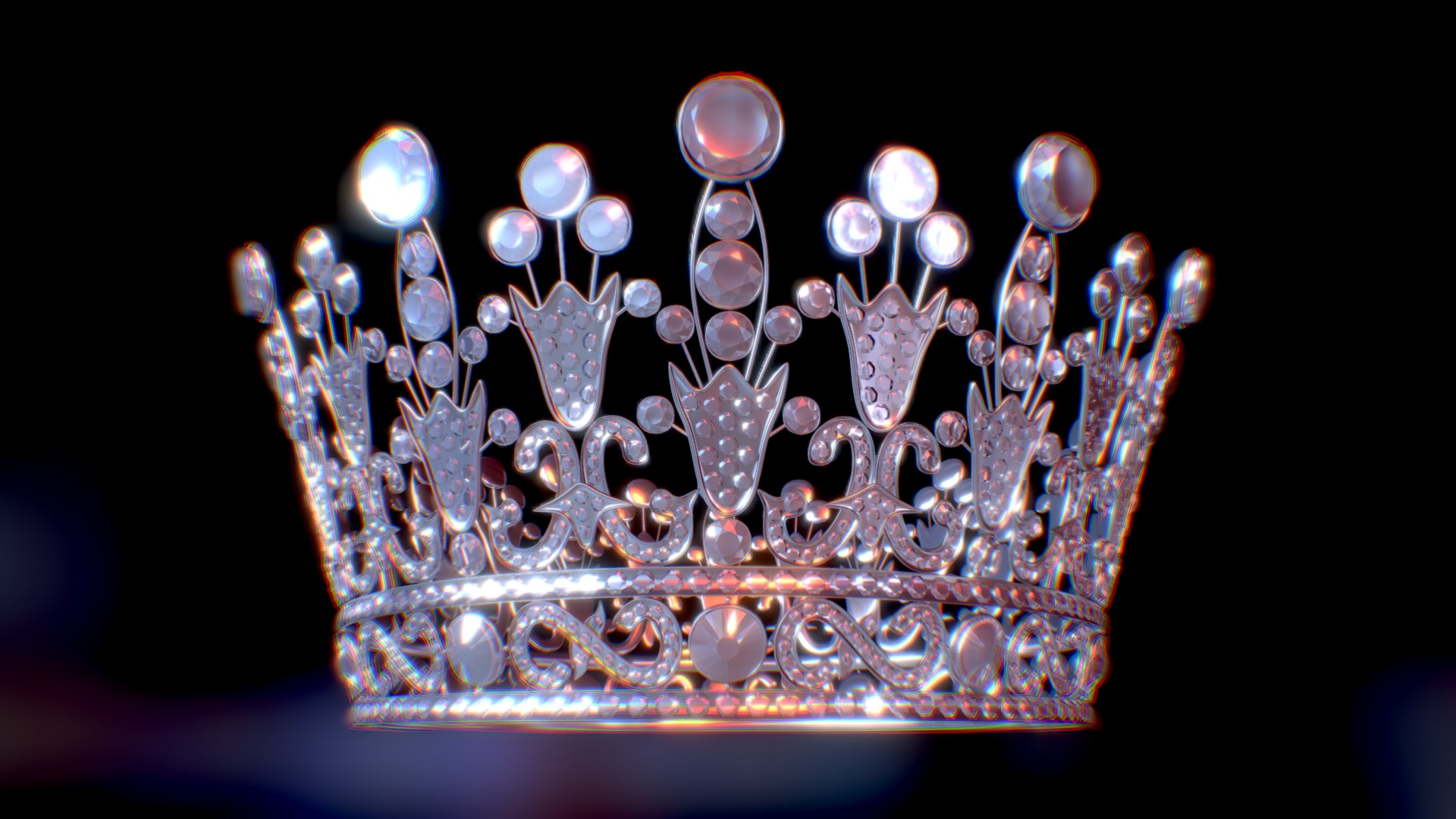 3D model Crown - This is a 3D model of the Crown. The 3D model is about a close-up of a bracelet.
